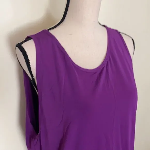 NWT Helmut Lang Purple Jersey Faint Tank Top Sz M - Picture 5 of 10